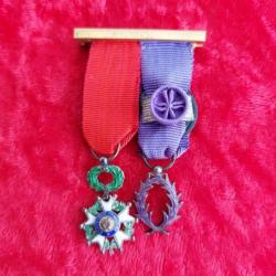 Réductions médailles chevalier de la légion d'honneur et officier des Palmes Académiques IVeme R