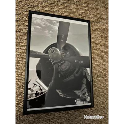 Cadre noir et blanc Avion WW2 format A4 Photos militaires 11475069