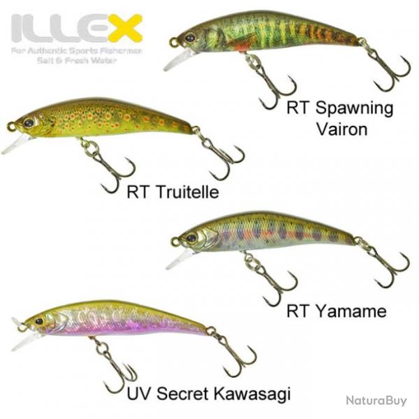 Leurre Tricoroll 70 SHW Illex 7cm Uv Secret Kawasagi