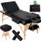 petites annonces chasse pêche : ACTI-Set de table de massage FINLANDE portable pliante à 3 zones noir+ accessoires table278