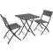 petites annonces chasse pêche : Salon de jardin TORA gris (1 table+2 chaises) table197
