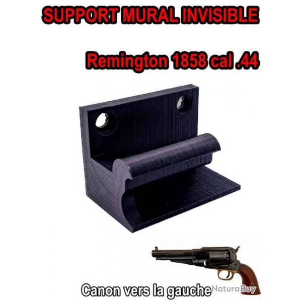 Support mural invisible de prsentation pour Remington 1858 vers la gauche - Fait en France