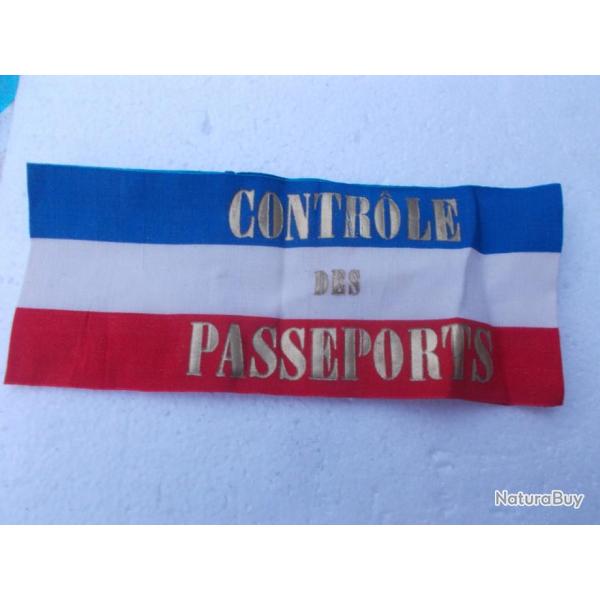 brassard du controle des passeports ,de la PAF tat neuf