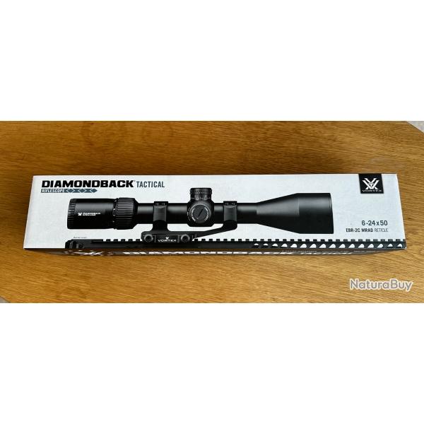 En stock - Lunette VORTEX DiamondbBack Tactical 6-24x50 FFP (MRAD)