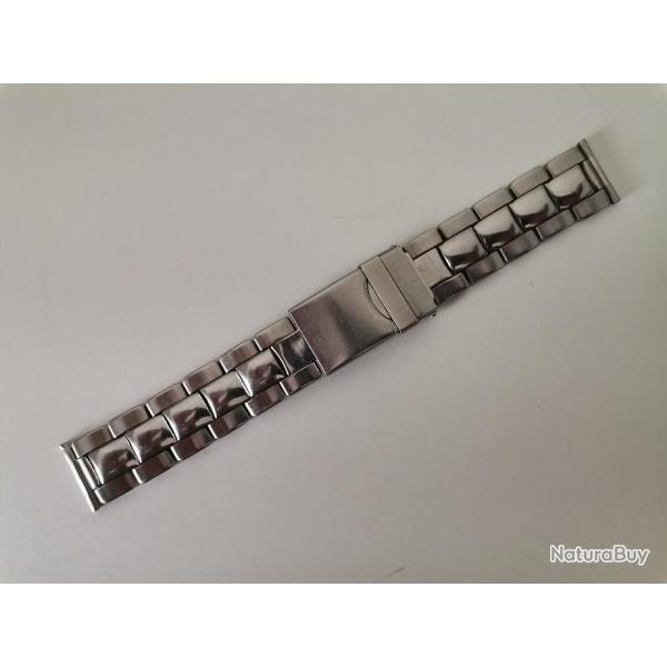 Bracelet de montre mtal vintage 20 mm acier inoxydable