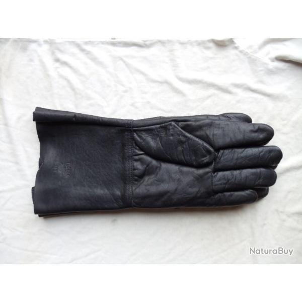 1 Paire de gants cuir long doubl anti  - froid.