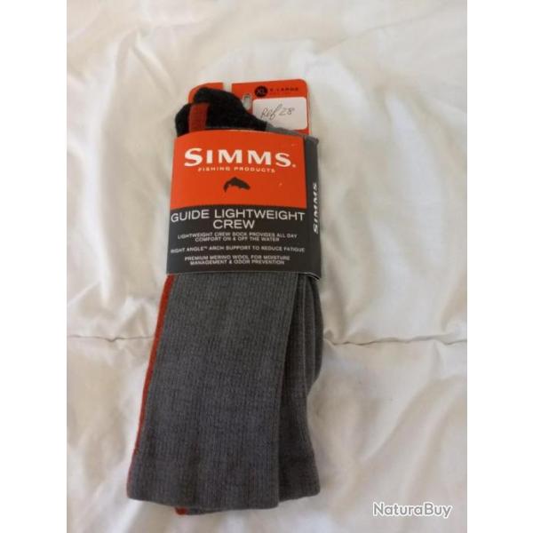 Chaussettes SIMMS  Guide Lightweight XL