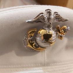 USMC casquette d'officier Major très bon état, evening dress
