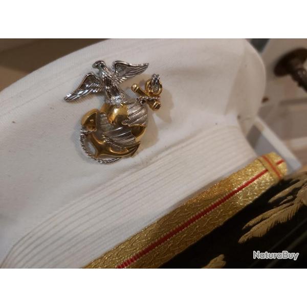 USMC casquette officier suprieur Colonel tenue du soir