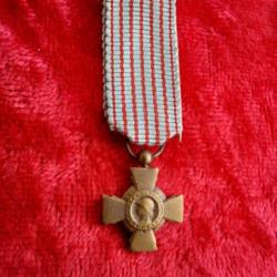 Miniature médaille croix du Combattant 1930 bronze