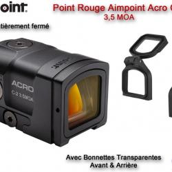 Point Rouge AIMPOINT ACRO C-2 - 3,5 MOA - avec Bonnettes Transparentes