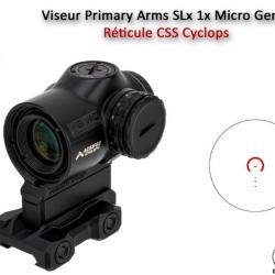 Viseur / Point Rouge Primary Arms SLx 1X MicroPrism Gen II - Réticule ACSS Cyclops