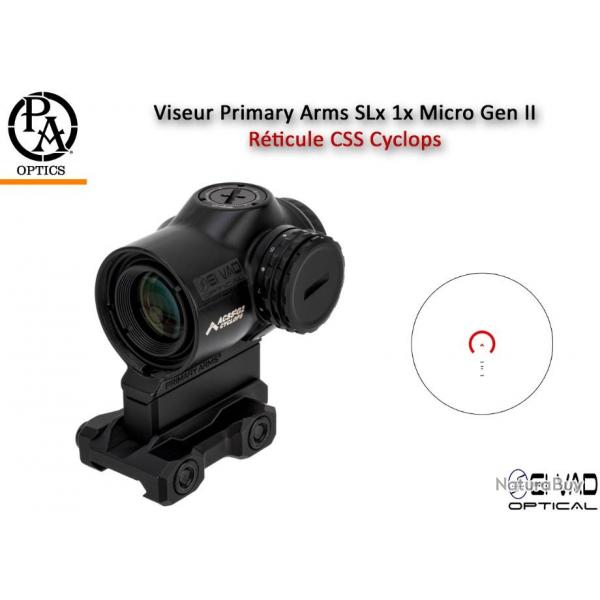 Viseur / Point Rouge Primary Arms SLx 1X MicroPrism Gen II - Rticule ACSS Cyclops