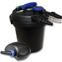 Kit de filtration de bassin à pression 6000l 11W UVC équipé 0286 bassin55422