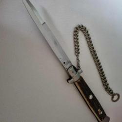 Picklock, couteau automatique ancien Géant ..Rare!!435 grs, 38 cm..