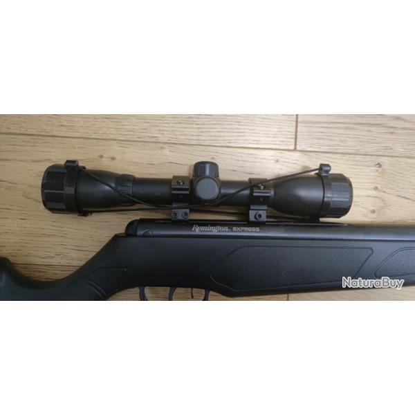 Carabine  plomb REMINGTON Express Hunter NP 4,5 mm (19,9 Joules) + lunette 4x32Peu utilis