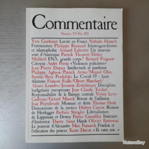 Commentaire [Revue trimestrielle]. Numro 174/Et 2021