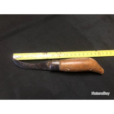 Couteau Opinel Vintage Années 1950-60 - Manche En Bois, Lame Lisse, Fabriqué En France