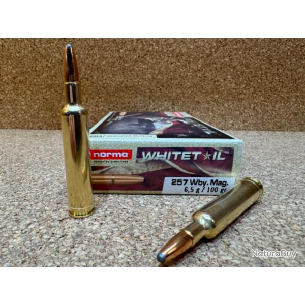 1 Boite Norma Whitetail 257 WBY 6.5G/ 100 grains