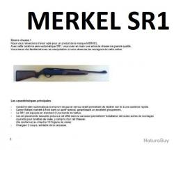 notice MERKEL SR1 STANDARD en FRANCAIS (envoi par mail) - VENDU PAR JEPERCUTE (m1870)