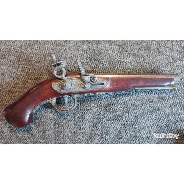 Reproduction pistolet  silex Paris 1781