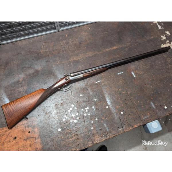 Beau Verney Carron Fusil de Chasse Juxtapos  chiens exterieur calibre 12/65 18,2 Extracteur