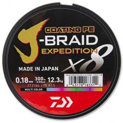 Daiwa Tresse J-Braid Exp X8 Multicolore 300m 27,2lb