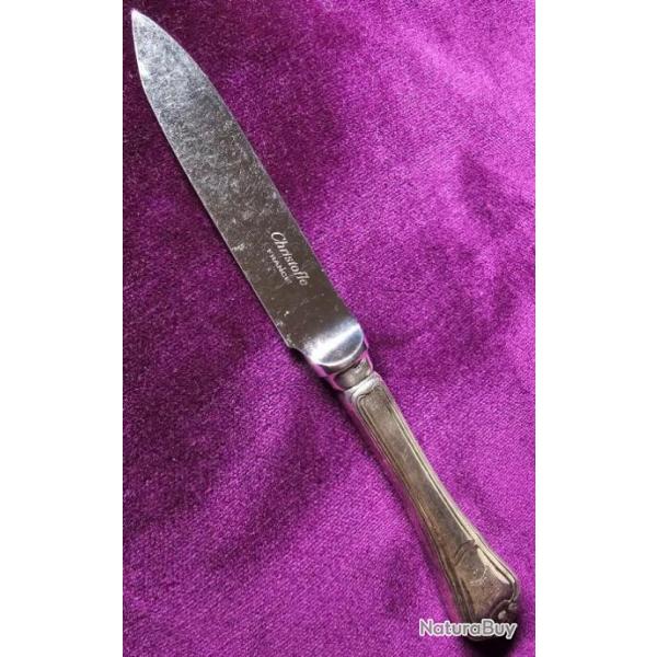 SADDAM HUSSEIN, argenterie ex-dictateur Irakien, couteau, silverware knife, Iraq.