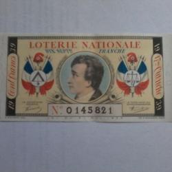 ancien billet loterie Nationale 17° tranche de 1939