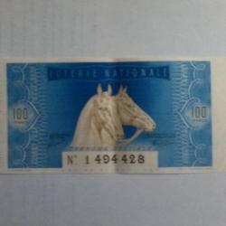 ancien billet loterie Nationale tranche spéciale de 1939
