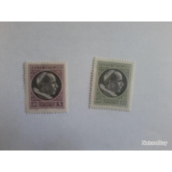 timbres du vatican de 1945 2