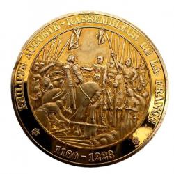 Médaille Philippe Auguste Rassembleur de la France Vermeil