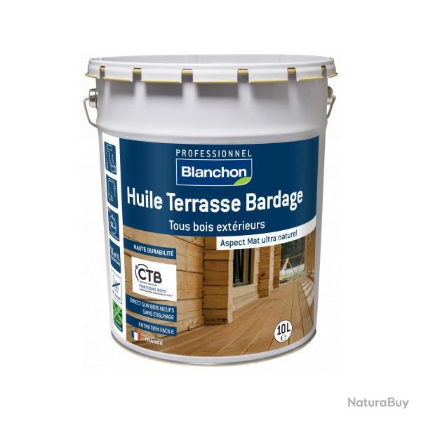 Huile terrasse bardage Blanchon 10L bois naturel aspect mat