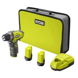 Perceuse visseuse Ryobi R12DD-220S 12V 2x2,0Ah Li-ion 30Nm 22 réglages couple