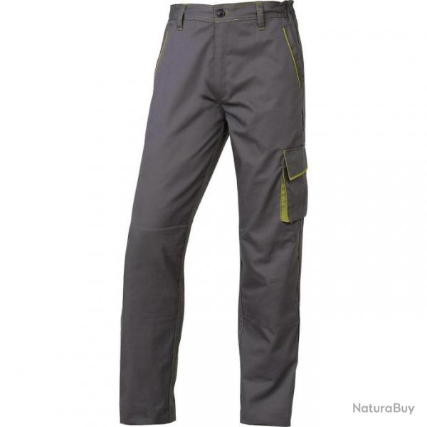 Pantalon de travail Delta Plus M6PANGR3X gris-vert 3XL panostyle polyester coton