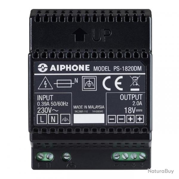 Alimentation Aiphone PS1820DM 230 Vac / 18 Vcc - 2 A pour moniteur matre JO