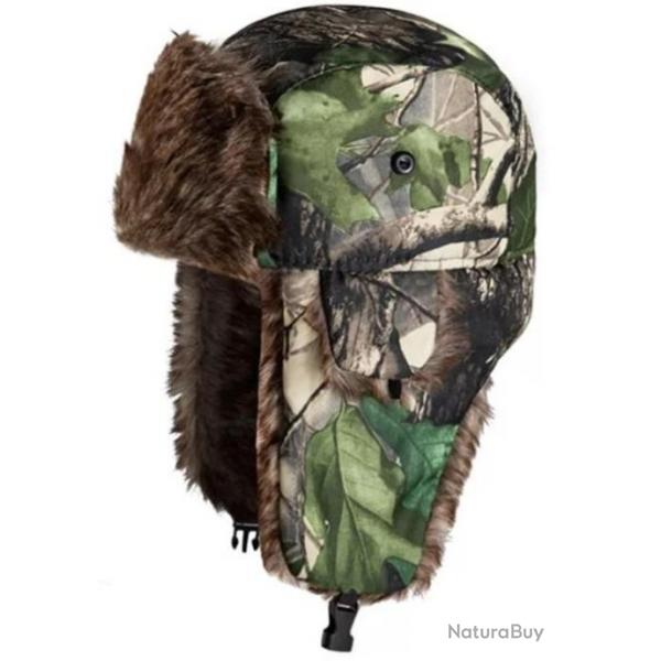 Cagoule polaire camouflage  Chapka camouflage en polyester n7