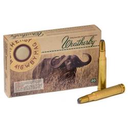 MUNITIONS WEATHERBY Calibre 416 WEATHERBY 400gr RN HORNADY 20