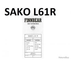 notice carabine SAKO L61R FINNEBEAR (envoi par mail) - VENDU PAR JEPERCUTE (m1876)
