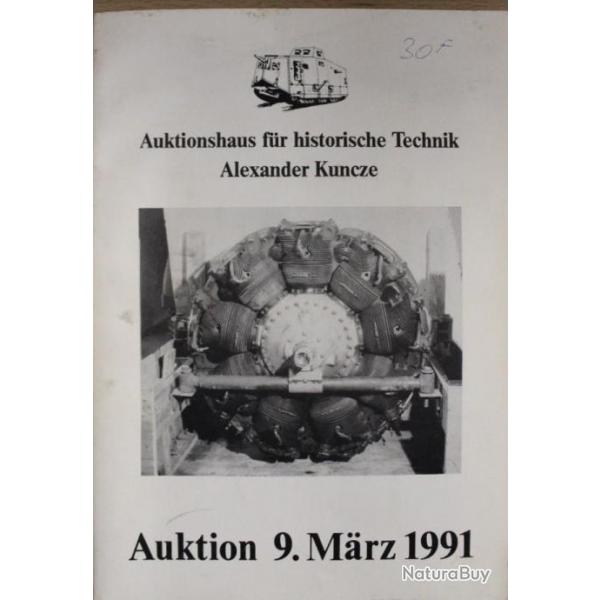 Livre Auktion 9 Marz 1991 fur Historische Technik Alexandre Kuncze