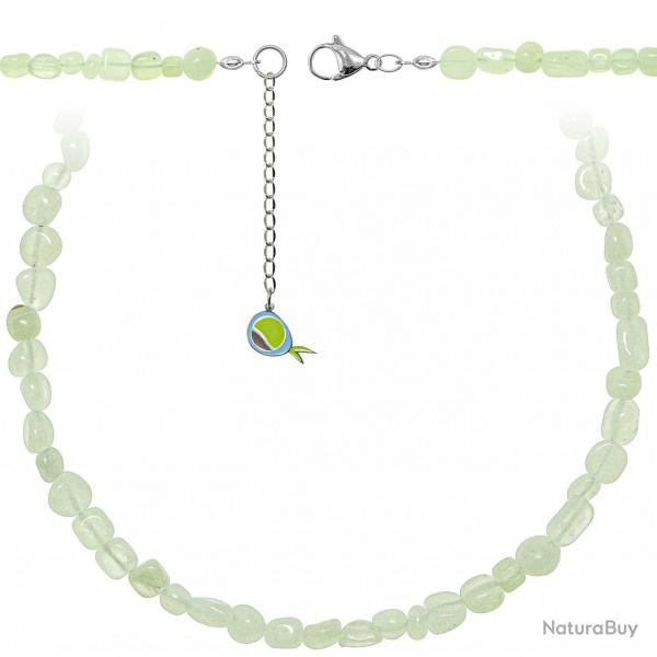 Collier en jade vert - Perles roules 5  8 mm - 55 cm