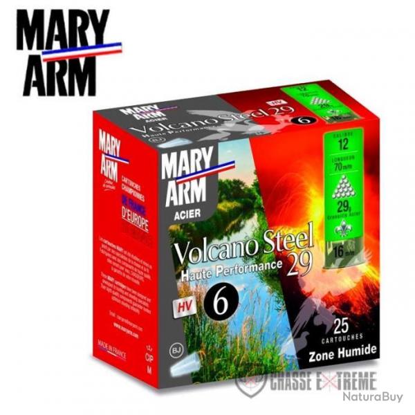 25 Cartouche MARY ARM Volcano Steel 29gr Cal 12/70 Pb 4