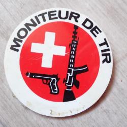 Badge MONITEUR DE TIR Suisse. Médaille
