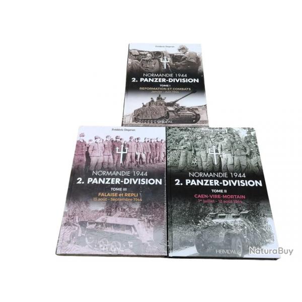 2 Panzer Division Normandie 44  TOME 1 2 3  HEIMDAL French language