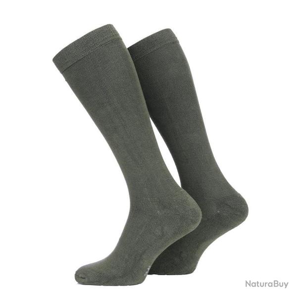 Chaussettes tactiques en bambou (Couleur Kaki, Pointure 39/42)