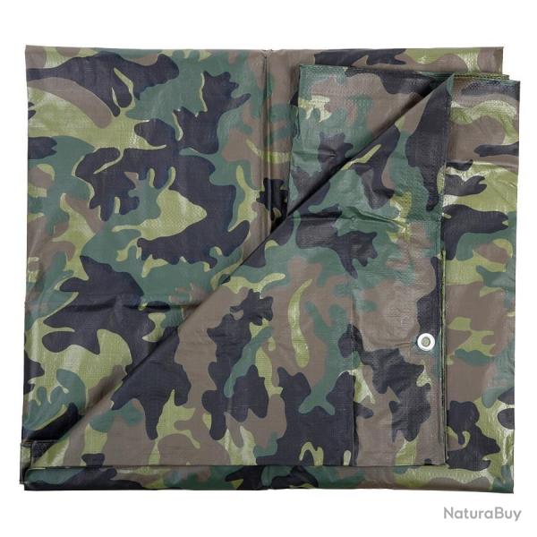 Bche camouflage Woodland 3.8 x 5m