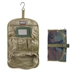 Trousse de toilette de camping pliable (Couleur Noir)