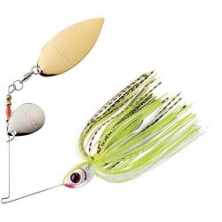 Spinnerbait Booyah Tandem Counter Strike 10g 10g Gold Scale / Chartreuse White