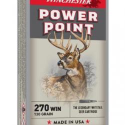 Balles Winchester Super X Power Point CAL.270 Win. 130gr 8.42g PAR 20