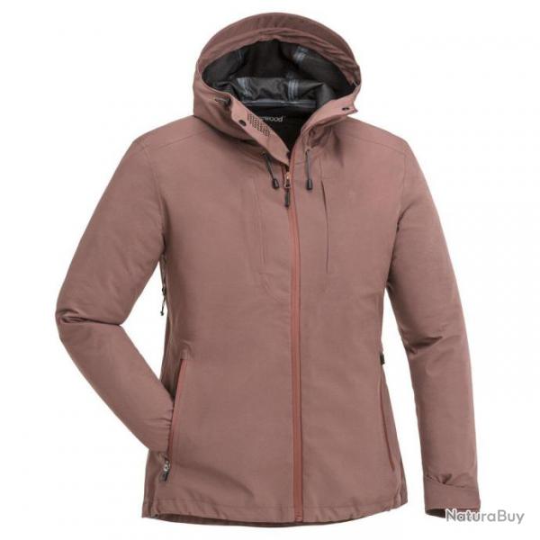 Veste Impermable Rose pour Femme Abisko Telluz Pinewood